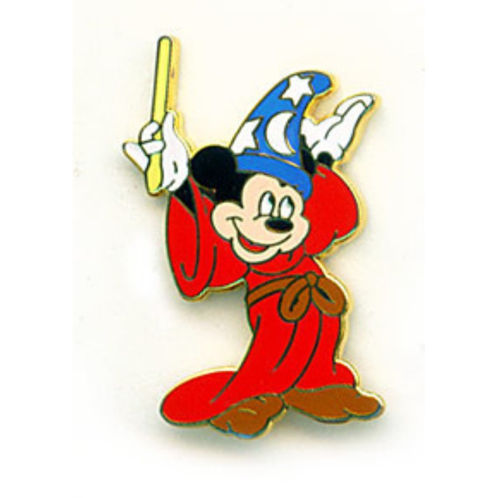 Disney Fantasia Mickey Mouse‎ Sorcerers Apprentice Moon Stars Hat Wand Pin 00001